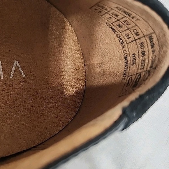 Vionic Kensley Black Patent Leather Loafers H9623L2001 Women's 7.5 W ArchSupport - Picture 7 of 8